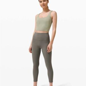 Lululemon Align High-Rise Pant 25” Pant in Green Twill NWT Size 6